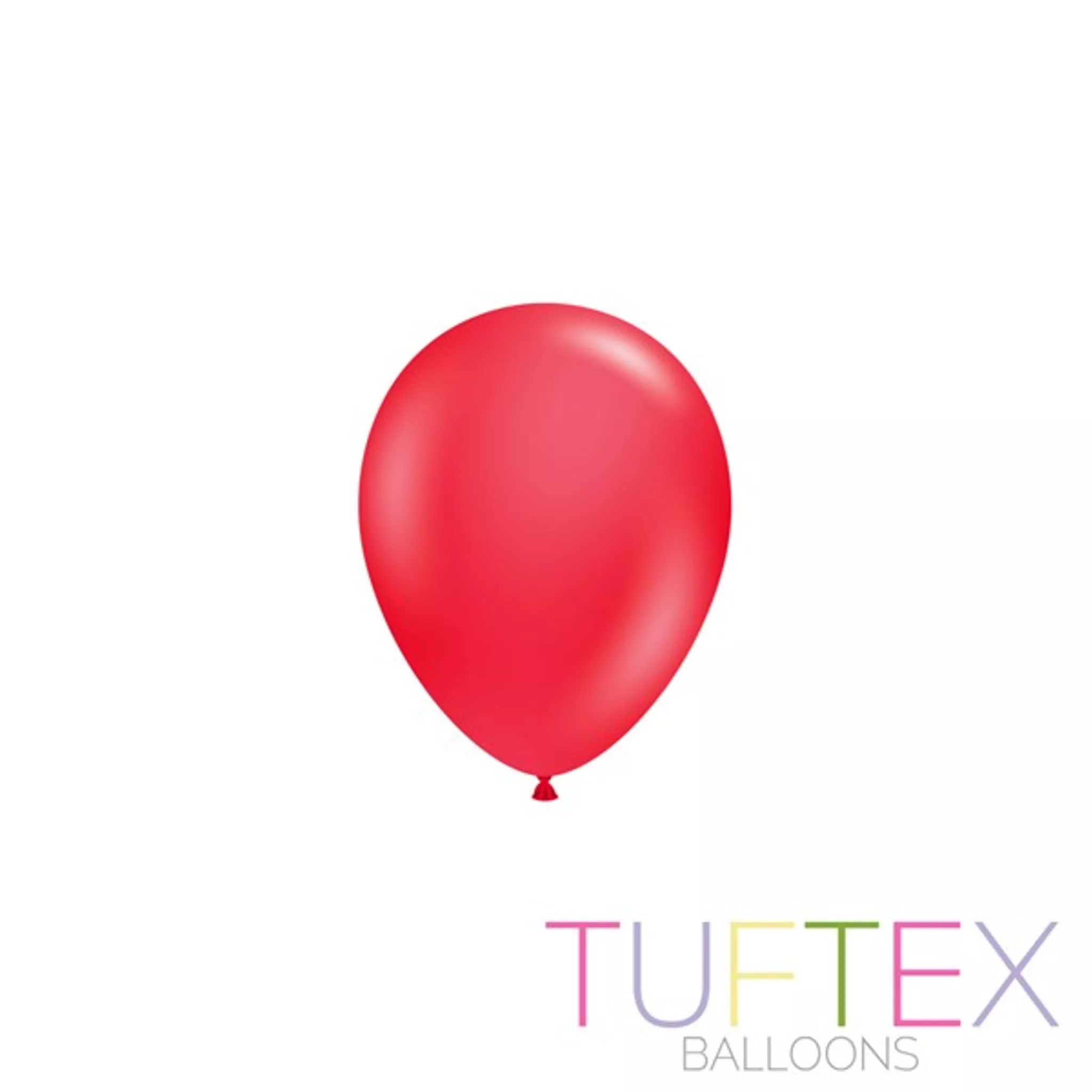 Tuftex Standard Red 5" Latex Balloons 50pk